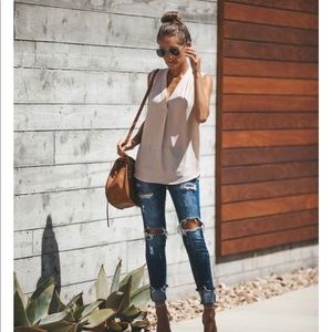 Quality time tank - ecru